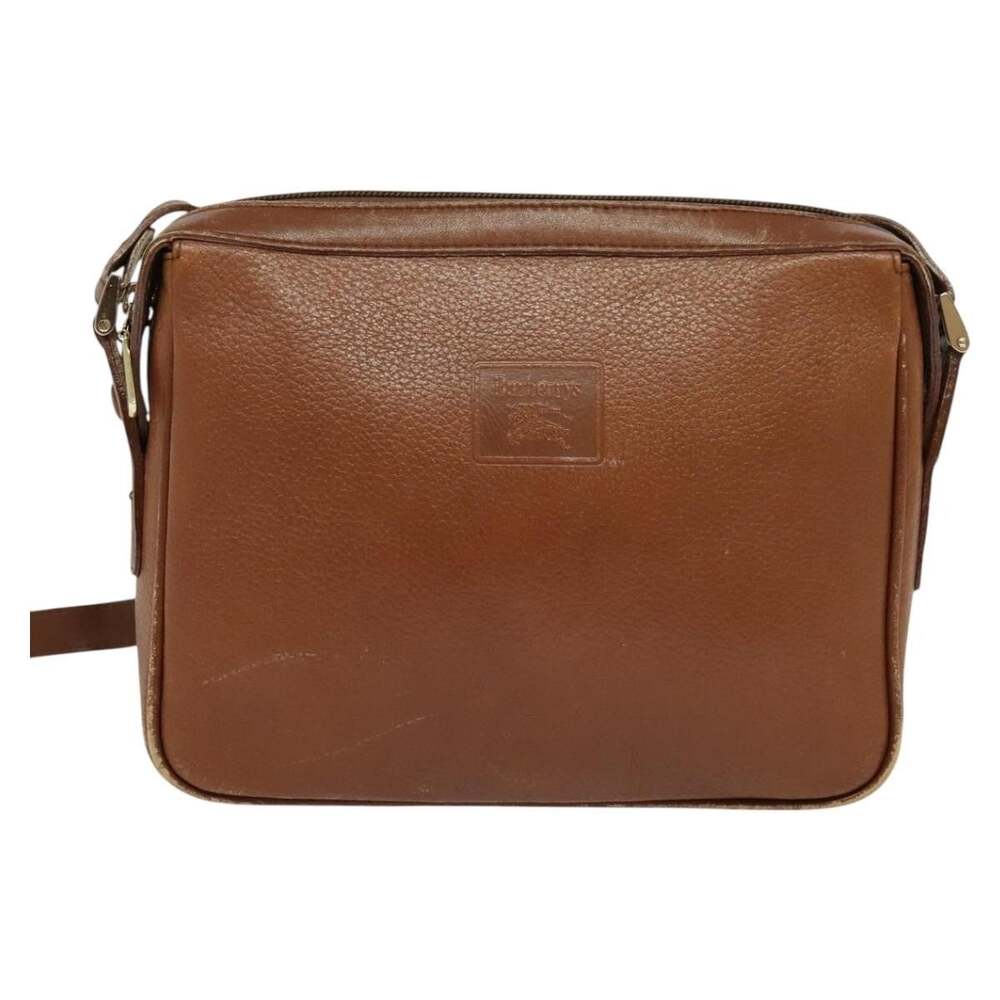 Burberry Leather Shoulder Bag Brown
